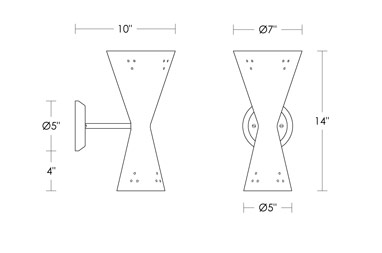 Hourglass Sconce